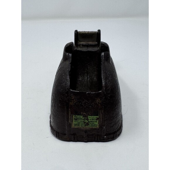 Antique Vintage Minnesota Mining Cast Iron Whale Tail Desktop Tape Dispenser VG - Picture 5 of 7